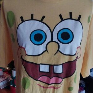 NICKELODEON SpongeBob SquarePants Big Face Close Up Yellow XL T-Shirt